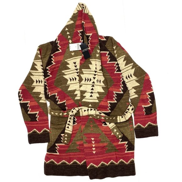 Ralph Lauren Women's Western Print Intarsia Knit Cardigan SZ S/P - Picture 1 of 5